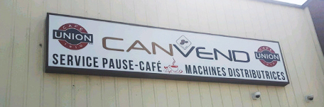 Store sign of our vending solutions in Montreal, QC.