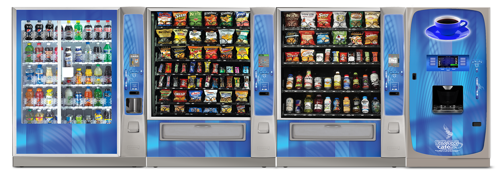We offer vending machines in Montreal, QC. 